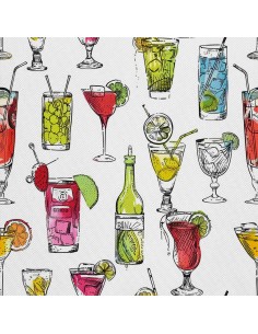 OUTDOOR DEKOSTOFFE OXFORD - Motiv Cocktail | DX8584