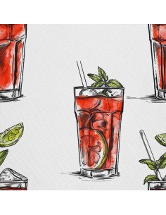 OUTDOOR DEKOSTOFFE OXFORD - Motiv Cocktail | DX8590