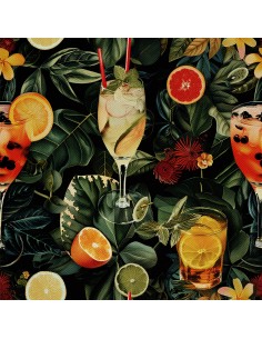 OUTDOOR DEKOSTOFFE OXFORD - Motiv Cocktail | DX8595