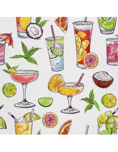 OUTDOOR DEKOSTOFFE OXFORD - Motiv Cocktail | DX8596