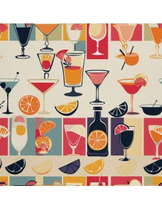 OUTDOOR DEKOSTOFFE OXFORD - Motiv Cocktail | DX8597