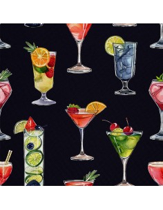 OUTDOOR DEKOSTOFFE OXFORD - Motiv Cocktail | DX8609