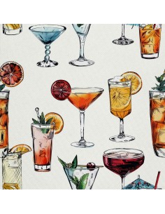 OUTDOOR DEKOSTOFFE OXFORD - Motiv Cocktail | DX8617