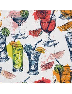 OUTDOOR DEKOSTOFFE OXFORD - Motiv Cocktail | DX8618