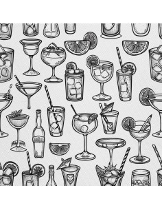 OUTDOOR DEKOSTOFFE OXFORD - Motiv Cocktail | DX8623