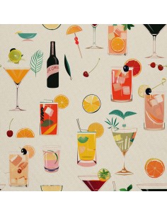 OUTDOOR DEKOSTOFFE OXFORD - Motiv Cocktail | DX8624