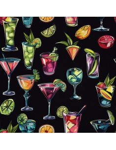OUTDOOR DEKOSTOFFE OXFORD - Motiv Cocktail | DX8632