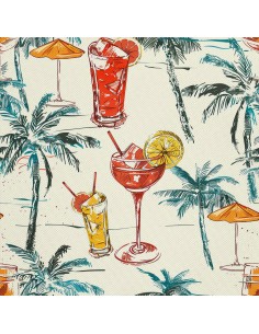 OUTDOOR DEKOSTOFFE OXFORD - Motiv Cocktail | DX8634
