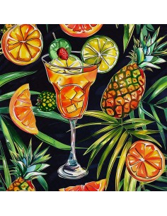 OUTDOOR DEKOSTOFFE OXFORD - Motiv Cocktail | DX8636