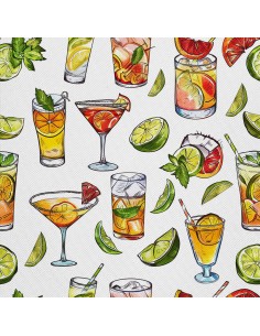 OUTDOOR DEKOSTOFFE OXFORD - Motiv Cocktail | DX8637