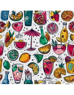 OUTDOOR DEKOSTOFFE OXFORD - Motiv Cocktail | DX8640