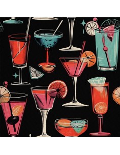 OUTDOOR DEKOSTOFFE OXFORD - Motiv Cocktail | DX8641