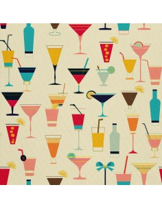 OUTDOOR DEKOSTOFFE OXFORD - Motiv Cocktail | DX8644