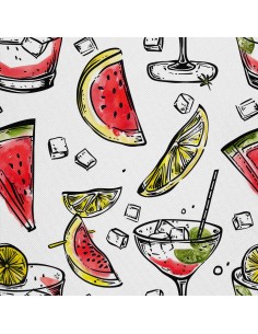 OUTDOOR DEKOSTOFFE OXFORD - Motiv Cocktail | DX8646