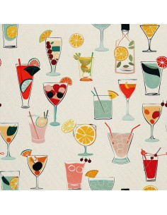 OUTDOOR DEKOSTOFFE OXFORD - Motiv Cocktail | DX8654