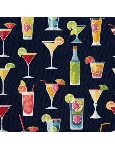 OUTDOOR DEKOSTOFFE OXFORD - Motiv Cocktail | DX8655