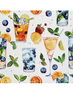 OUTDOOR DEKOSTOFFE OXFORD - Motiv Cocktail | DX8656