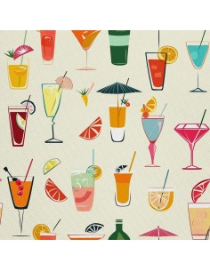 OUTDOOR DEKOSTOFFE OXFORD - Motiv Cocktail | DX8657