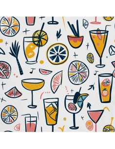 OUTDOOR DEKOSTOFFE OXFORD - Motiv Cocktail | DX8658