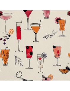 OUTDOOR DEKOSTOFFE OXFORD - Motiv Cocktail | DX8661