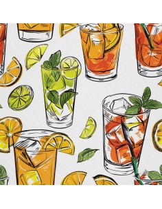 OUTDOOR DEKOSTOFFE OXFORD - Motiv Cocktail | DX8662