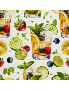 OUTDOOR DEKOSTOFFE OXFORD - Motiv Cocktail | DX8664
