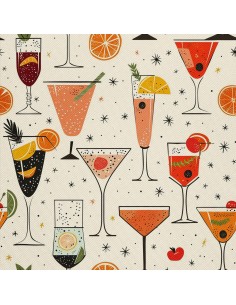OUTDOOR DEKOSTOFFE OXFORD - Motiv Cocktail | DX8666
