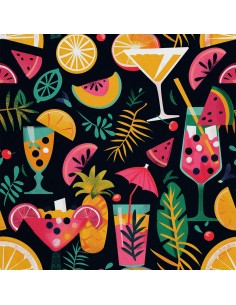 OUTDOOR DEKOSTOFFE OXFORD - Motiv Cocktail | DX8667