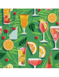 OUTDOOR DEKOSTOFFE OXFORD - Motiv Cocktail | DX8668