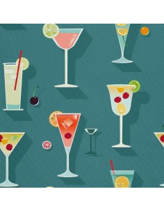 OUTDOOR DEKOSTOFFE OXFORD - Motiv Cocktail | DX8675