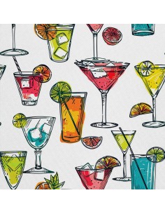 OUTDOOR DEKOSTOFFE OXFORD - Motiv Cocktail | DX8682