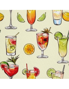 OUTDOOR DEKOSTOFFE OXFORD - Motiv Cocktail | DX8689