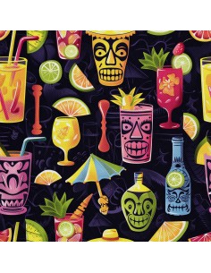 OUTDOOR DEKOSTOFFE OXFORD - Motiv Cocktail | DX8692