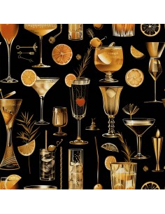 OUTDOOR DEKOSTOFFE OXFORD - Motiv Cocktail | DX8701