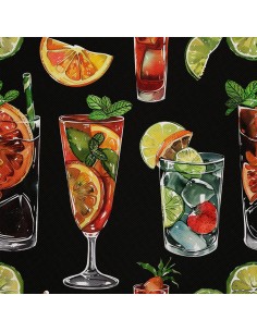 OUTDOOR DEKOSTOFFE OXFORD - Motiv Cocktail | DX8706