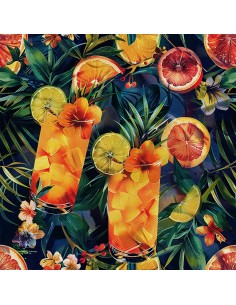 OUTDOOR DEKOSTOFFE OXFORD - Motiv Cocktail | DX8713