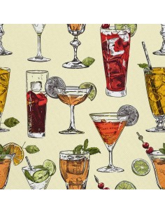 OUTDOOR DEKOSTOFFE OXFORD - Motiv Cocktail | DX8720