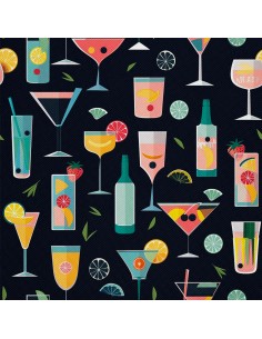 OUTDOOR DEKOSTOFFE OXFORD - Motiv Cocktail | DX8722