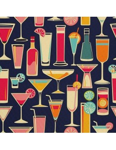 OUTDOOR DEKOSTOFFE OXFORD - Motiv Cocktail | DX8723