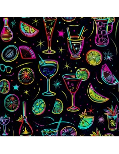 OUTDOOR DEKOSTOFFE OXFORD - Motiv Cocktail | DX8726