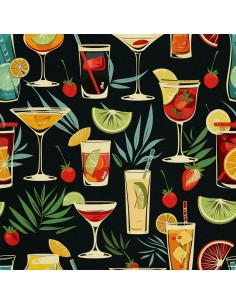 OUTDOOR DEKOSTOFFE OXFORD - Motiv Cocktail | DX8729