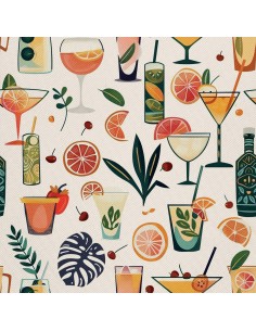 OUTDOOR DEKOSTOFFE OXFORD - Motiv Cocktail | DX8731
