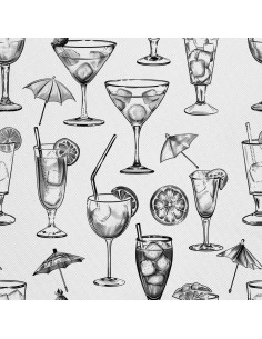 OUTDOOR DEKOSTOFFE OXFORD - Motiv Cocktail | DX8732