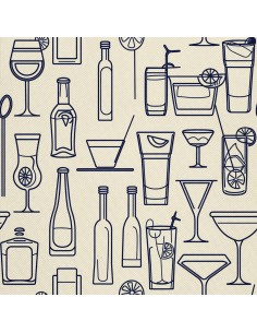 OUTDOOR DEKOSTOFFE OXFORD - Motiv Cocktail | DX8734