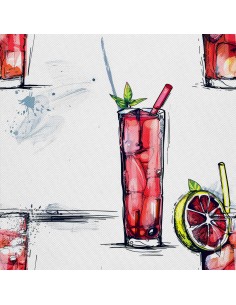 OUTDOOR DEKOSTOFFE OXFORD - Motiv Cocktail | DX8740