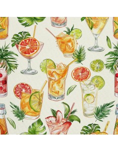 OUTDOOR DEKOSTOFFE OXFORD - Motiv Cocktail | DX8743