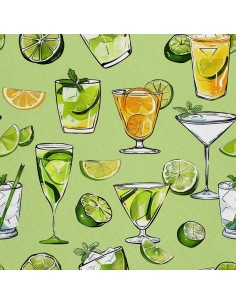 OUTDOOR DEKOSTOFFE OXFORD - Motiv Cocktail | DX8748