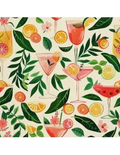 OUTDOOR DEKOSTOFFE OXFORD - Motiv Cocktail | DX8750
