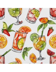 OUTDOOR DEKOSTOFFE OXFORD - Motiv Cocktail | DX8752