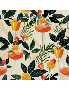 OUTDOOR DEKOSTOFFE OXFORD - Motiv Cocktail | DX8757